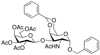 Benzyl 2-Acetamido-2-deoxy-4,6-O-benzylidene-3-O-(2’,3’,4’,6’-tetra- O-acetyl-β-D-galactopyranosyl)-α-D-galactopyranoside