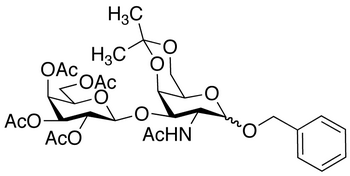Benzyl 2-Acetamido-2-deoxy-4,6-O-isopropylidene-4-O-(2,3,4,6- tetra-O-acetyl-β-D-galactopyranosyl)-D-galactopyranoside