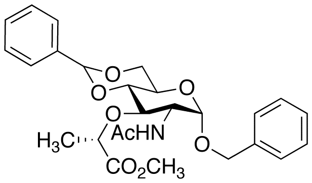 Benzyl N-Acetyl-4,6-O-benzylidene-α-isomuramic Acid Methyl Ester