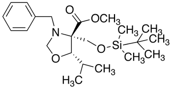 (4R,5S)-3-N-Benzyl-4-(t-butyldimethylsilyloxymethyl)-5-isopropyloxazoladine-4-carboxylic Acid Methyl Ester