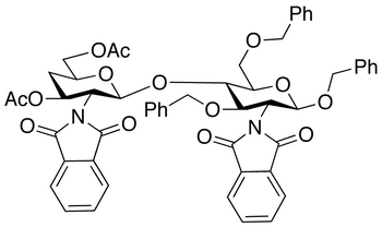 Benzyl 2-Deoxy-2-phthalimido-3,6-di-O-benzyl-4-(2’-deoxy-2’-phthalimido-3’,6’-O-diacetyl-4’-deoxy-β-D-glucopyranosyl)-β-D-glucopyranoside