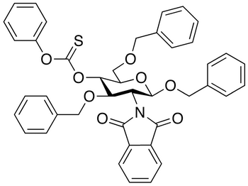 Benzyl 2-Deoxy-2-phthalimido-3,6-di-O-benzyl-4-O-[phenoxy(thiocarbonyl)]-β-D-glucopyranoside