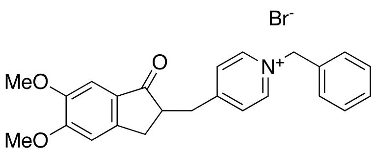 1-Benzyl-4-(5,6-dimethoxy-1-oxoindan-2-yl)methylpyridinium Bromide 
