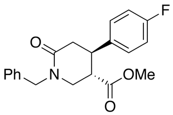 trans 1-Benzyl-4-(4-fluorophenyl)-6-oxopiperidine-3-carboxylic Acid Methyl Ester