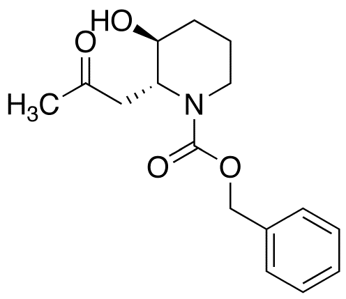 trans-N-Benzyloxycarbonyl 3-Hydroxy-2-(2-oxopropyl)piperidine