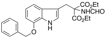 (7’-Benzyloxy-indolymethyl)formamido-malonic Diethyl Ester