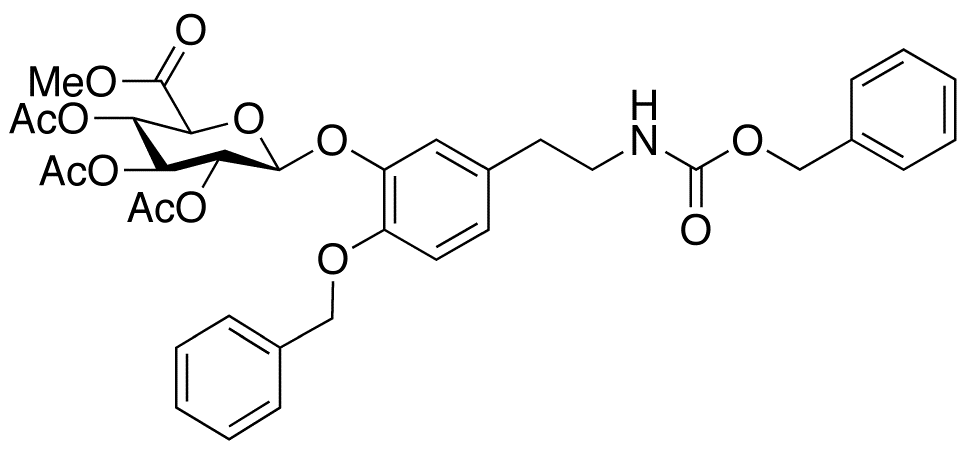 N-Benzyloxycarbonyl-4-O-benzyl Dopamine Tri-O-acetyl-3-β-D-Glucuronic Acid Methyl Ester