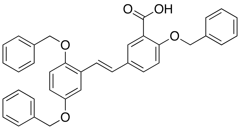 (E)-5-[2-(Beznyloxy)2-[2,5-bis(benzyloxy)phenyl]ethenyl]benzoic Acid