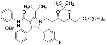 (6-[2-[3-(2-Benzyloxy-phenylcarbamoyl)-5-(4-fluoro-phenyl)-2-isopropyl-4-phenyl-pyrrol-1-yl]-ethyl]-2,2-dimethyl-[1,3]-dioxane-4-yl)-acetic Acid, tert-Butyl Ester