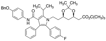 (6-[2-[3-(4-Benzyloxy-phenylcarbamoyl)-5-(4-fluoro-phenyl)-2-isopropyl-4-phenyl-pyrrol-1-yl]-ethyl]-2,2-dimethyl-[1,3]-dioxane-4-yl)-acetic Acid, tert-Butyl Ester