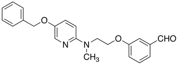 4-[2-[(5-Benzyloxypyridin-2-yl)methylamino]ethoxy]benzaldehyde