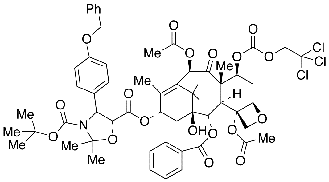 3’-p-O-Benzyl-N-desbenzoyl-N-tert-butoxycarbonyl-N,O-isopropylidene-7-[[(2,2,2,-trichloroethyl)oxy]carbonyl] Paclitaxel