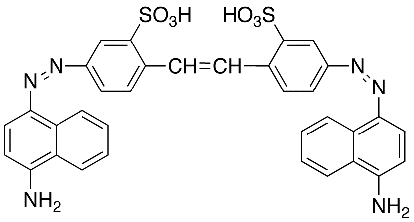 4,4’-Bis(4-amino-1-naphthylazo)-2,2’-stilbenedisulfonic Acid, 90%