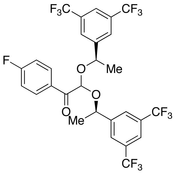 2,2-Bis[(1R)-1-[3,5-bis(trifluoromethyl)phenyl]ethoxy]-1-(4-fluorophenyl)ethanone
