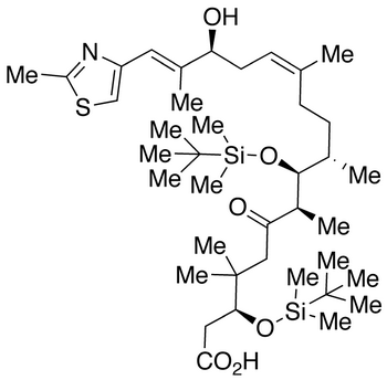 (3S,6R,7S,12Z,15S,16E)-3,7-Bis-[[tert-butyl(dimethyl)silyl]oxy]-15-hydroxy-4,4,6,8,12,16-hexamethyl-17-(2-methyl-1,3-thiazol-4-yl)-5-oxoheptadeca-12,16-dienoic Acid