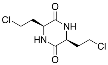 (L)-3,6-Bis(β-chloroethyl)-2,5-diketopiperazine