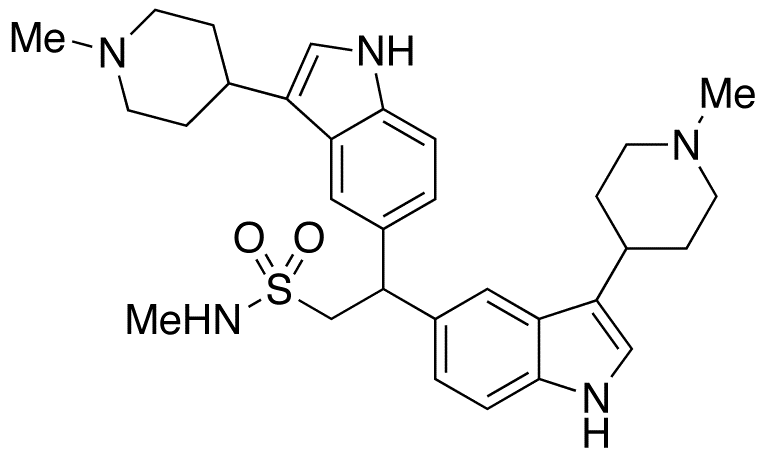 2,2-Bis-[3-(1-methylpiperidin-4-yl)-1H-indol-5-yl]ethanesulfonic Acid Methylamide