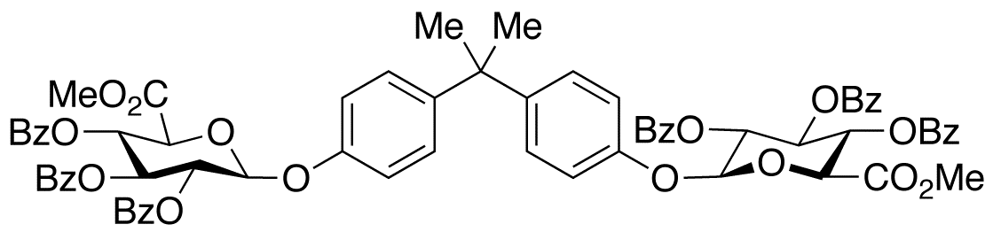 Bisphenol A 4-O-4’-O-Di(tri-O-benzoyl-β-D-glucuronic Acid Methyl Ester)