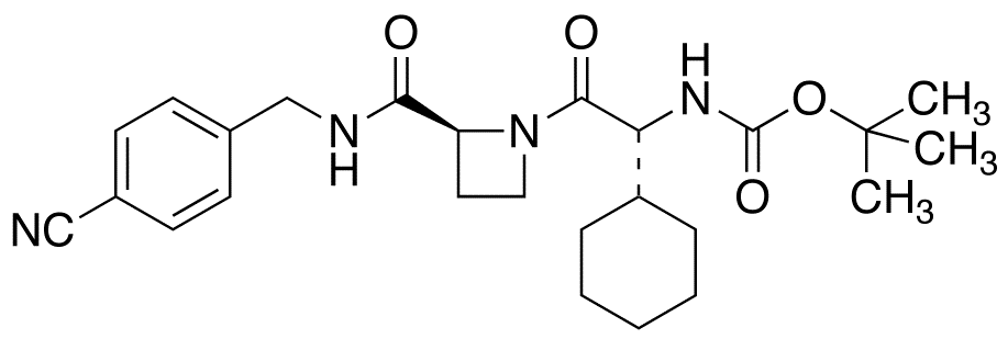 1-[(2R)-N’-Boc-2-amino-2-cyclohexylacetyl]-N-(4’-cyanobenzyl)-2-L-azetidinecarboxamide