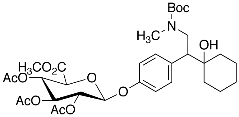 rac N-Boc-N,O-didesmethyl venlafaxine 2,3,4-Tri-O-acetyl-β-D-glucuronide methyl ester
