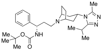 N-Boc-(1S)-3-[3-(3-isopropyl-5-methyl-4H-1,2,4-triazol-4-yl)-exo-8-azabicyclo[3.2.1]oct-8-yl]-1-phenyl-1-propanamine