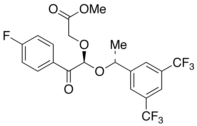 2-[(1S)-1-[(1R)-1-[3,5-Bis(trifluoromethyl)phenyl]ethoxy]-2-(4-fluorophenyl)-2-oxoethoxy]acetic Acid Methyl Ester
