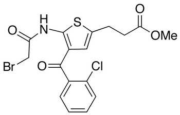 2-Bromoacetylamino-3-(2-chlorobenzoyl)-5-(2-carbomethoxyethyl)thiophene