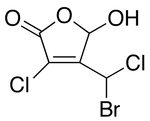 4-(Bromochloromethyl)-3-chloro-5-hydroxy-2(5H)-furanone (Mixture of Diastereomers)