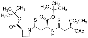 (2S,3S,3’’S)-N-[3-(3-Acetoxy-3-methoxycarbonylpropanamido)-3-tert-butoxythiocarbonylpropanoyl]azetidine-2-thiocarboxylic Acid tert-Butyl Ester