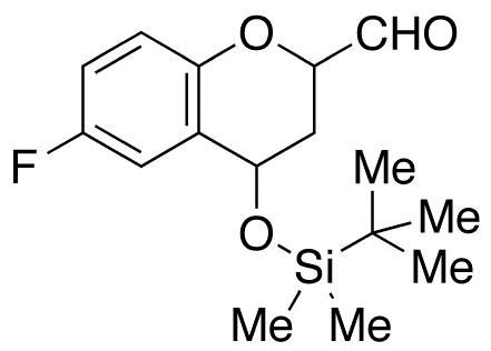 4-tert-Butyldimethylsilyloxy-6-fluoro-2-formyl-3,4-dihydro-2H-1-benzopyran (Mixture of Diastereomers)