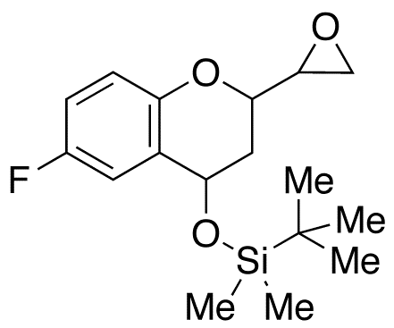 4-tert-Butyldimethylsilyloxy-6-fluoro-2-oxiranyl-3,4-dihydro-2H-1-benzopyran (Mixture of Diastereomers)