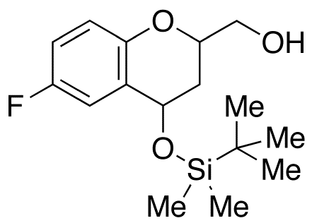 4-tert-Butyldimethylsilyloxy-6-fluoro-2-hydroxymethyl-3,4-dihydro-2H-1-benzopyran (Mixture of Diastereomers)