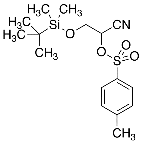 3-(tert-Butyldimethylsilyloxy)-2-hydroxy-2-O-tosyl-propanenitrile