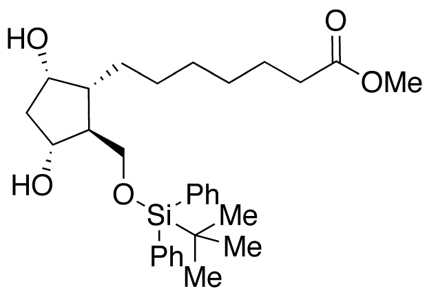 (1R,2S,3R,5S)-2-(tert-Butyldiphenylsilyloxy)methyl-3,5-dihydroxy-cyclopentaneheptanoic Acid Methyl Ester 
