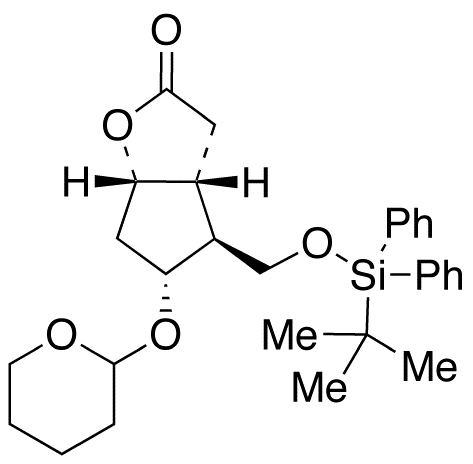 (3aR,4S,5R,6aS)-4-(tert-Butyldiphenylsilyloxy)methyl-5-tetrahydropyranyloxy-hexahydro-2H-cyclopenta[b]furan-2-one