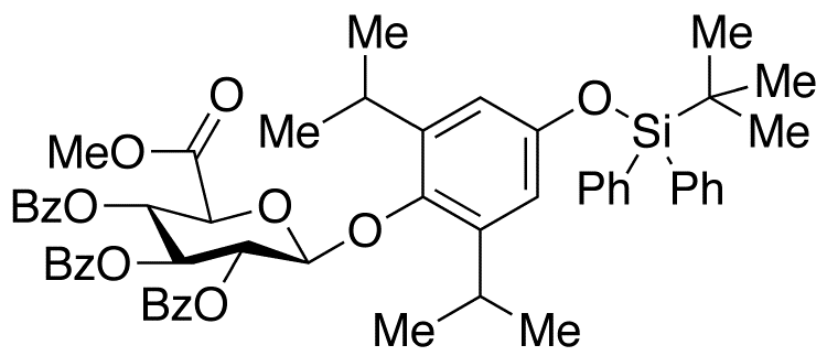4-(tert-Butyldiphenylsilyl)hydroxy Propofol Tri-O-benzoyl-1-O-β-D-glucuronic Acid Methyl Ester