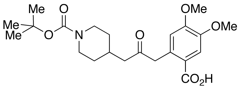 2-(3-(1-tert-Butyloxycarbonylpiperidin-4-yl)-2-oxopropyl)-4,5-dimethoxybenzoic Acid