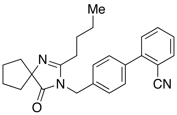 4’-[(2-Butyl-4-oxo-1,3-diazaspiro[4.4]non-1-en-3-yl)methyl]-[1,1’-Biphenyl]-2-carbonitrile