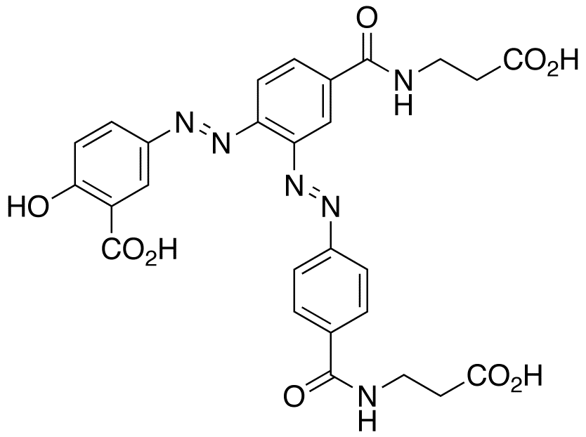 2’-[(1E)-2-[4-[[(2-carboxyethyl)amino]carbonyl]phenyl]diazenyl] Balsalazide