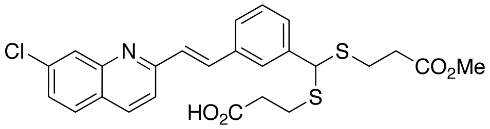 (E)-3-[[[(2-Carboxyethyl)thio][3-[2-(7-chloro-2-quinolinyl)ethenyl]phenyl]methyl]thio]propanoic Acid 1-Methyl Ester