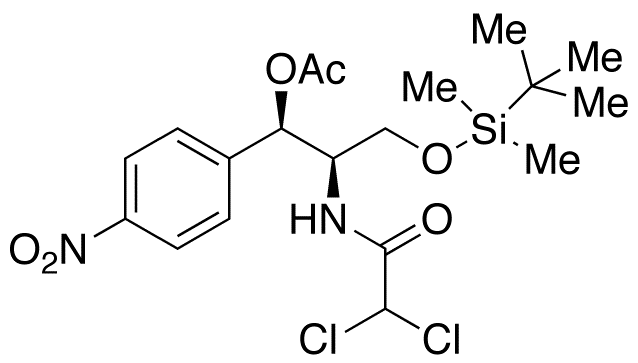 Chloramphenicol 2-(O-tert-Butyldimethylsilyl)methyl 1-Acetate