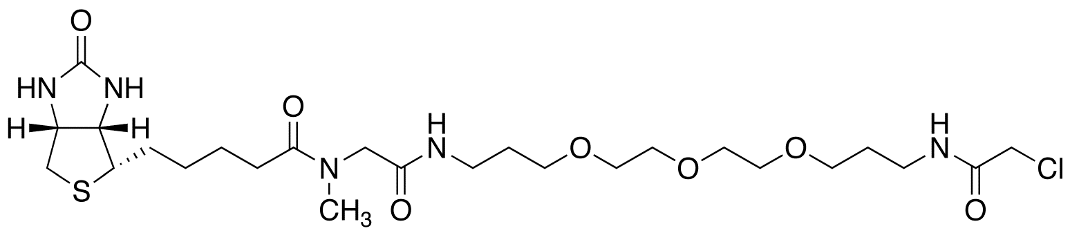 N’-(13-Chloroacetamido-4,7,10-trioxatridecanyl)-N-methyl-N-biotinylglycinamide