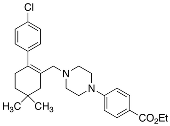 4-[4-[[2-(4-Chlorophenyl)-5,5-dimethyl-1-cyclohexen-1-yl]methyl]-1-piperazinyl]benzoic Acid Ethyl Ester
