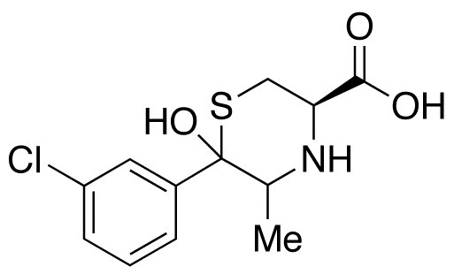 (3R,5RS,6RS)-6-(3-Chlorophenyl)-6-hydroxy-5-methyl-3-thiomorpholine Carboxylic Acid(Bupropion Impurity)