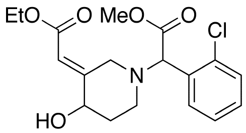 (3E)-α-(2-Chlorophenyl)-3-(2-ethoxy-2-oxoethylidene)-4-hydroxy-1-piperidineacetic Acid Methyl Ester(Mixture of Diastereomers)