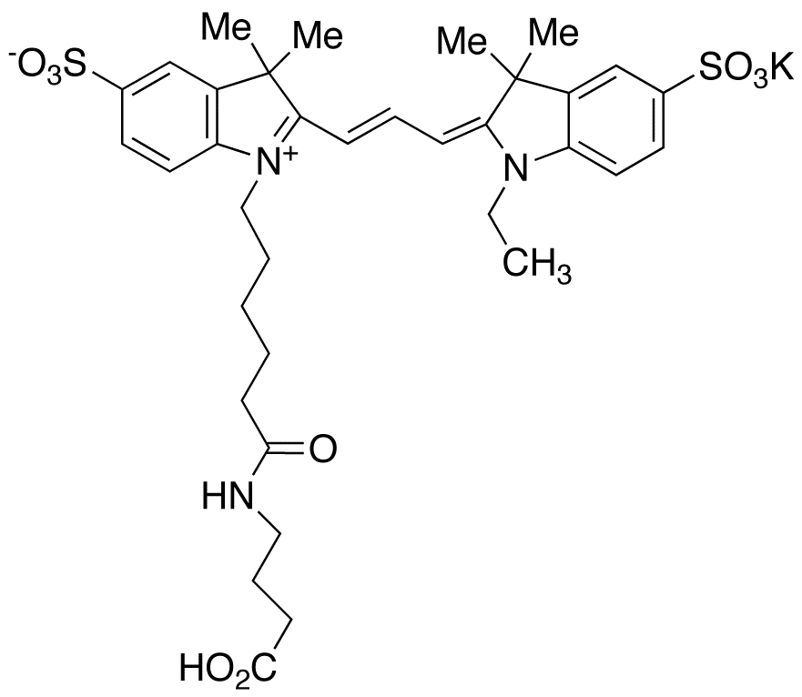 Cyanine 3 Monofunctional Hexanoic Acid Dye GABA Amide Potassium Salt