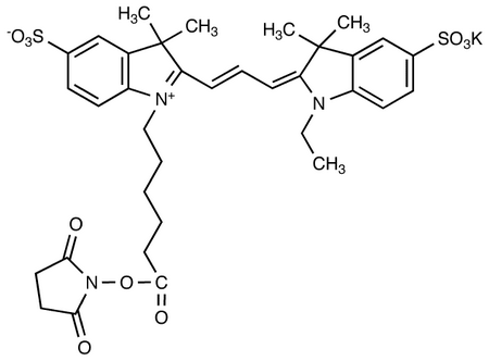 Cyanine 3 Monofunctional Hexanoic Acid Dye, Succinimidyl Ester, Potassium Salt 85%