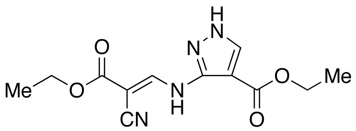 (E)-3-[(2-Cyano-3-ethoxy-3-oxo-1-propenyl)amino]-1H-pyrazole-4-carboxylic Acid Ethyl Ester