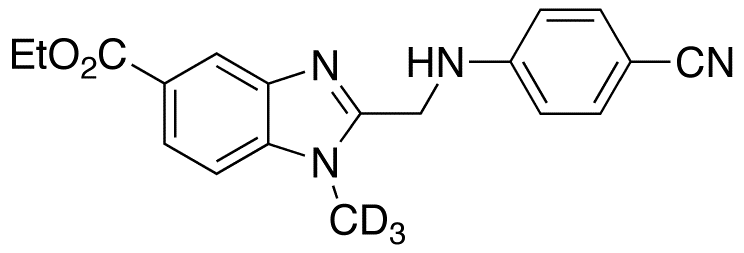 2-[[(4-Cyanophenyl)amino]methyl]-1-methyl-1H-benzimidazole-5-carboxylic Acid  Ethyl Ester
