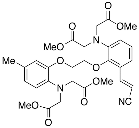 5-(2-Cyanopropenyl)-5’-methyl-bis-(2-aminophenoxymethylene)-N,N,N’,N’-tetraacetate Methyl Ester